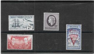 Ross Dependency 1967 Decimal Currency Pictorial Set Sg.  5 - 8 Unmounted Mnh