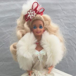 Barbie Doll 1989 Happy Holidays Christmas No Box