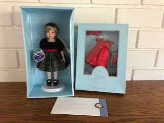 Franklin Little Lady Princess Diana Vinyl Doll And Red Dress Outfit Nrfb