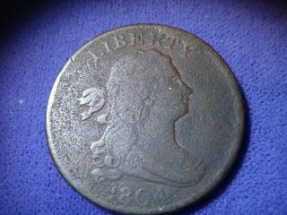 1804 Draped Bust Half Cent United States Of America Coin Us Coin With Stems