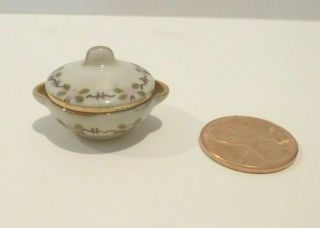 Jo Parker Miniature Porcelain Lidded Serving Bowl