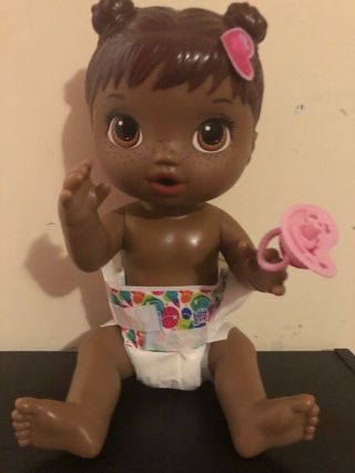 Hasbro Baby Alive Better Now Bailey African American Doll Black Hair Drinks Wets