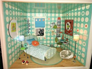 Htf American Girl Ag Minis Illuma Room Blue Room Collectibles