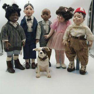 The Little Rascals Our Gang Porcelain Dolls Set Of 6 By King World Complete Set