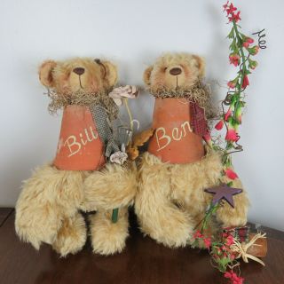 Bill & Ben Hyefolk Bears By Pamela & Sally - Jane Hobbs