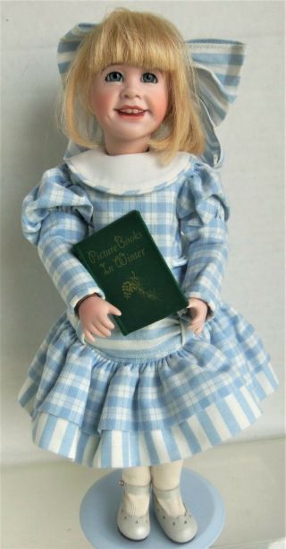 Wendy Lawton 12 " Picture Books In Winter Doll,  Le 500,  Wood Body,