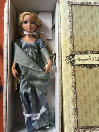 Tonner Doll " Essential Ellowynne Too Blond " With Hand Crafted Gown.