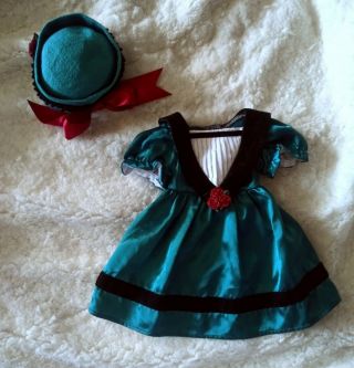 Authentic American Girl Doll Cecile Meet Dress And Hat Retired Marie Grace