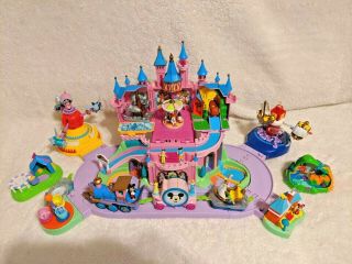 Disney Magic Kingdom Playset - Includes Flying Dumbo And Peter Pan Rides -