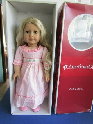 Retired Caroline American Girl Doll Caroline Abbott 18in Doll Nib