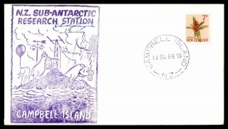 Zealand Campbell Island Sub Antarctic Research Station October 19 1966 Cache