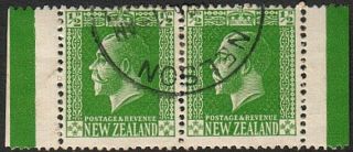 Zealand Gv ½d Booklet Pair With Side Margins. . .  74823