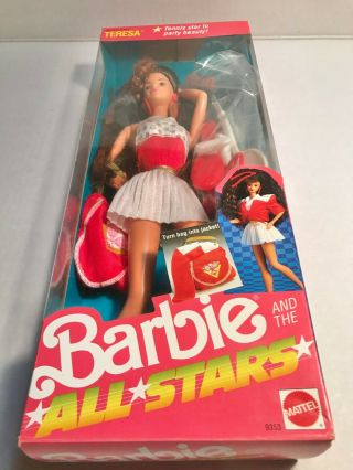 1989 Barbie Barbie And The All Stars Teresa Doll Figure Mattel 9353
