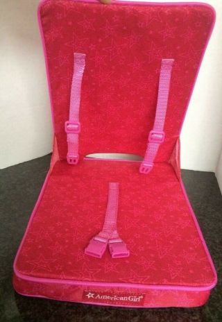 American Girl Doll Folding Car Seat Accessory Pink Stars Design