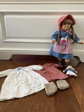 Retired American Girl Doll Kirsten With Clothes And Accessories