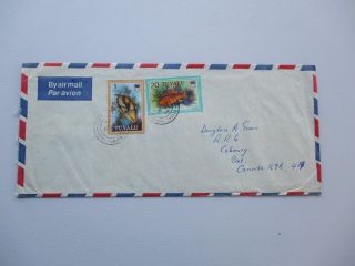 4 x Tuvalu Commercial Airmail Covers.  for Info. 3