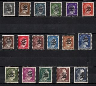 Germany Reich Occupation On Hitler Private Local Lot Mnh 3