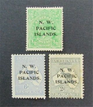 Nystamps British Australian States North West Pacific Islands 11//32 Mogh $31