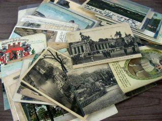 Germany,  Wonderful Assortment Of Old Postcards W/stamps,  Sleeved