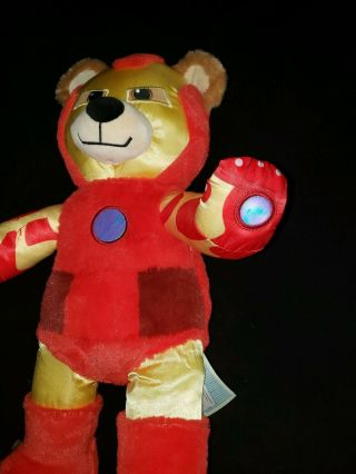 Build A Bear Marvel Iron Man Plush Flashlight Hand Retired 2016 Stuffed