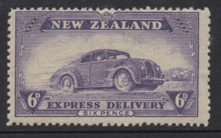 Zealand 1939 Express Delivery 6d Purple Car Stamp Mnh