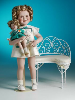 Shirley Temple " Our Little Girls " Porcelain Dolls By Danbury 16 " 7 "