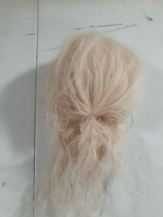 Yosd 1/6 Bjd Blonde Mohair Natural Fiber Doll Wig