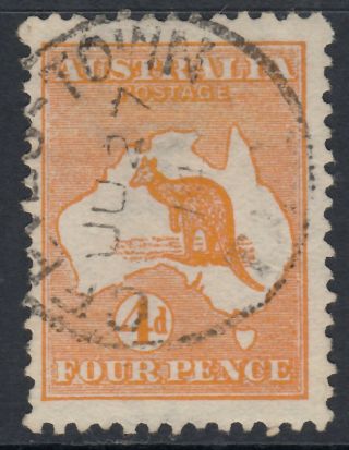 Australia 1913 4d Roo Sg 6 Good Cv £26