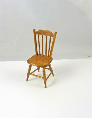 Estate Dollhouse Miniature Signed Artisan Don Cnossen Maple Chair 147