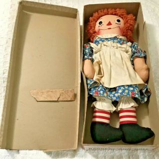 1940’s Raggedy Ann Doll Georgene Novelties Myrtle " Johnny Gruelle 