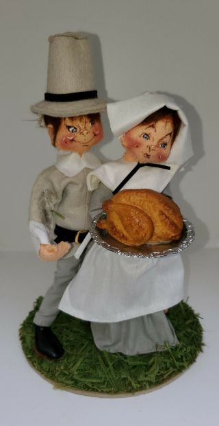 Annalee 10 " Pilgrim Thanksgiving Couple 1990