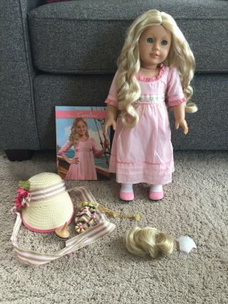 American Girl Caroline Doll,  Meets Accessories And Hair Accessories