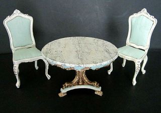 Bespaq Victorian Style Doll House Hand Crafted Table & Chairs