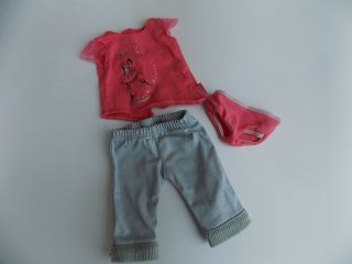 American Girl Doll Of The Year 2014 Isabelle Meet Outfit Pants Top Underwear