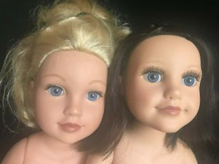 Geoffrey Toys R Us Two Journey Girls 18 " Dolls Meredith And Dana