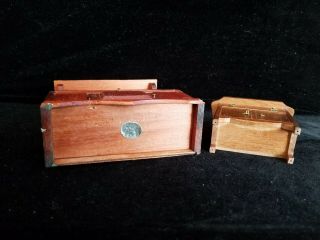 DOLLHOUSE MINIATURES WOODEN STORAGE CABINET NIGHT TABLE 1:12 3