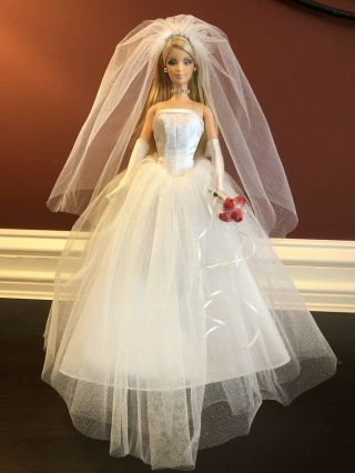 Barbie Collectible Bride Doll Blonde Hair No Box