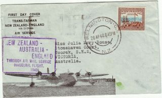 Ww2 Pacific Islands Of Zealand Flying Boat Via Australia To England 1 Cover