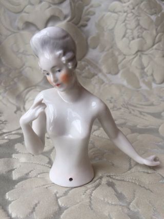Half - Doll/demi - Figurine/buste Porcelaine/teepuppe/pincushion Doll/heubach