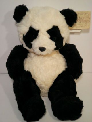 Russ Ping Plush Panda Bears From The Past Handcrafted 1261 Stuffed Animal 11 "
