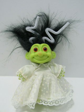 Russ Halloween Bride Of Frankenstein Troll Doll