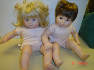 American Girl Bitty Twins Baby Dolls Blonde Girl Brunette Boy Retired