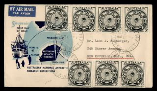 Dr Who 1954 Australia National Antarctic Research Expedition Fdc Airmail C137895