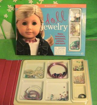 American Girl Doll Jewelery Craft Set With Extra Set Of Supplies