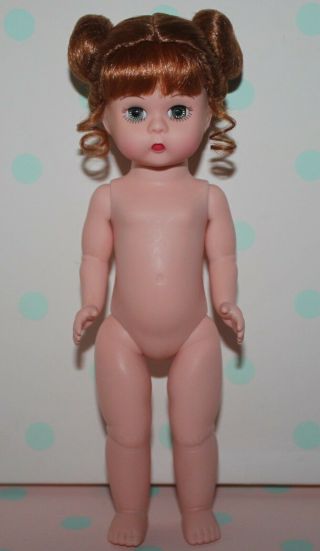 8 " Madame Alexander Ma Nude Dress Me Doll Red - Head With Bangs And Side Buns