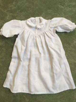 American Girl 18 " Doll Addy’s White Night Gown Sleepwear Dress Pleasant Co.  1995
