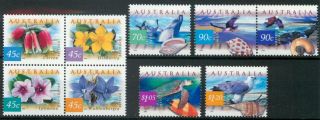 Australia 1999 Fauna And Flora 3rd Series Set Mnh Combined