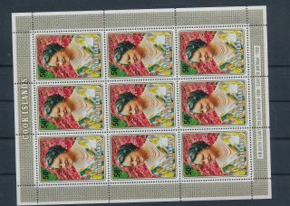 Ll24684 Cook Islands 1980 Elizabeth Queen Mother Good Sheet Mnh