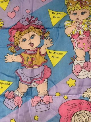 1991 Lewis Galoob Baby Face Dolls Sleeping Bag Heidi Natalie Dee Dee Suzie Sandi 3