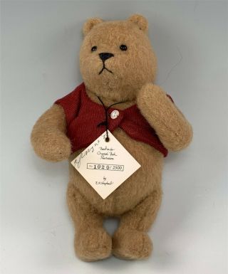 R.  John Wright Winnie The Pooh Plush Toy Doll Ltd.  Ed.  1020/2500 3